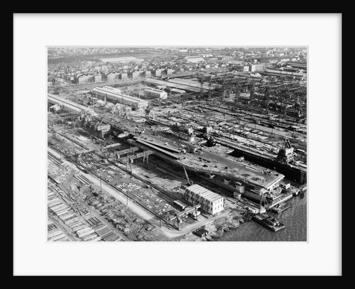 Building of USS Forrestal by Anonymous