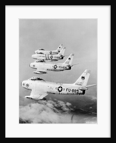 Flight of F-86 Sabrejets Guard the Philippines by Anonymous