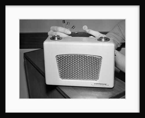 View of Early Made Portrable Radio by Anonymous