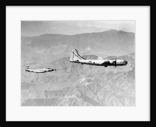Midair Refueling of an American Navy Fighter Jet over Japan by Anonymous