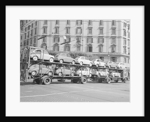 Fiat Cars Being Delivered to Dealers by Anonymous