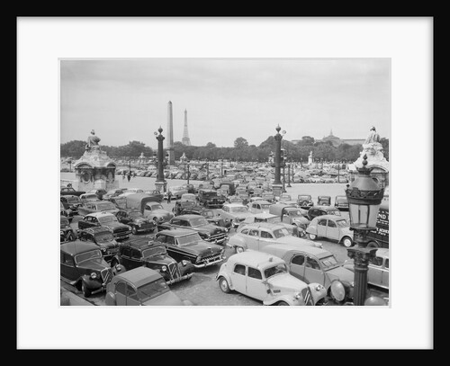 Traffic Jam in Place de la Concorde,Paris by Anonymous