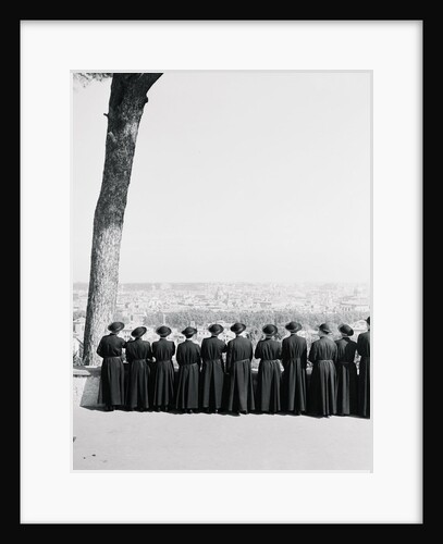 Priests Viewing Rome From Janiculum Hill by Anonymous