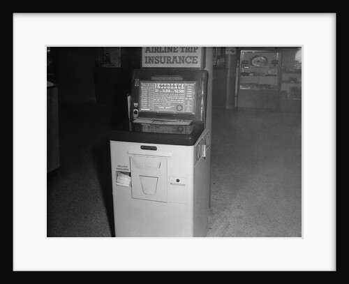 Coin Operated Airline Insurance Machine by Anonymous