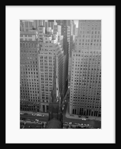 Trinity Church Rising Above Wall Street by Anonymous
