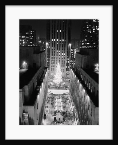 Aerial View of Rockefeller Center Christmas Tree by Anonymous