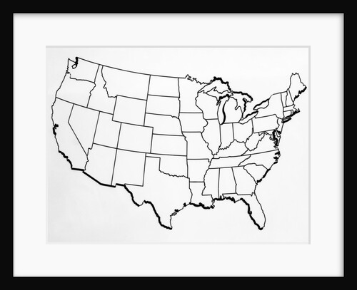 Base Map of the United States by Anonymous