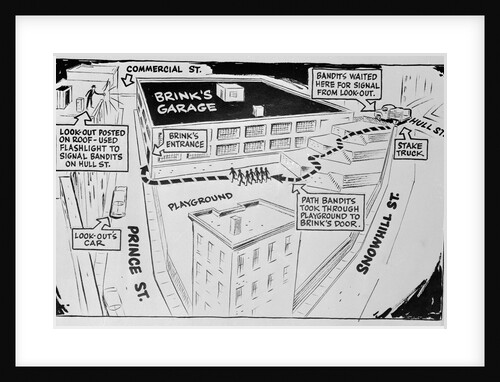 Diagram of Brink's Robbery by Anonymous