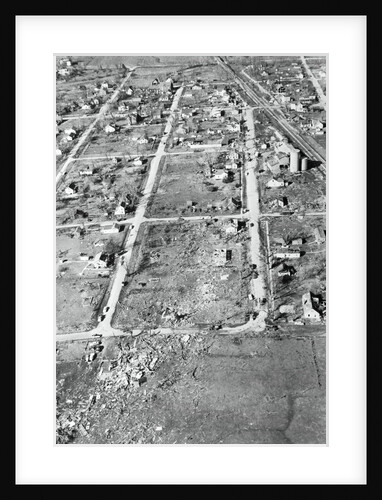 View of Damaged Landscape Due to Tornado by Anonymous