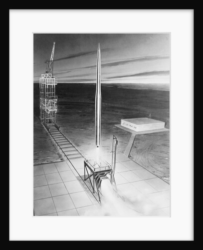 Drawing of a Rocket Vehicle by Anonymous