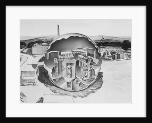Drawing of an Atomic Power Plant by Anonymous