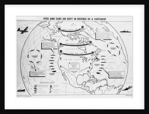 Map Showing the Positions of a Radar Line by Anonymous