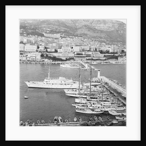 View of Yachts Alongside Shore by Anonymous