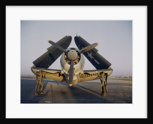 Navy Curtiss-Wright SB2C Helldiver with Wings Folded Up by Anonymous