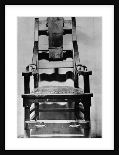 View of Empty Electric Chair by Anonymous