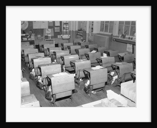 Children Practicing a Bomb Drill by Anonymous