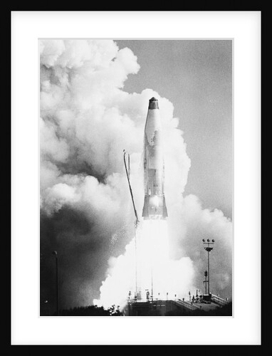 Rocket Blasting Off by Anonymous