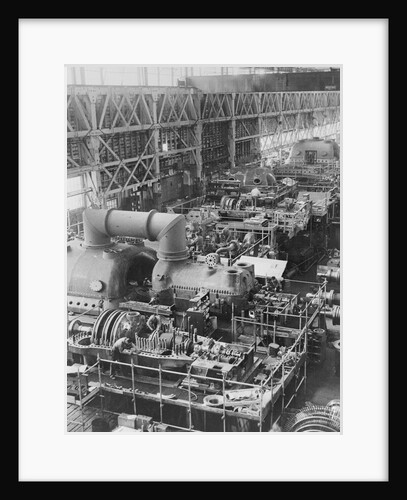 Steam Turbines Being Assembled by Anonymous
