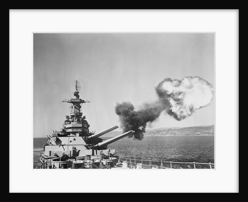 Barrage Being Fired from US Navy Warship by Anonymous