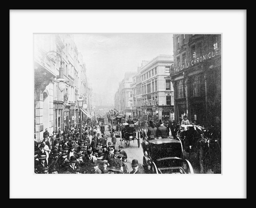 View of Crowded Fleet Street by Anonymous