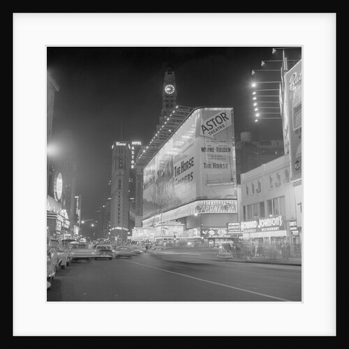Hotel Astor and Theater in Times Square by Anonymous