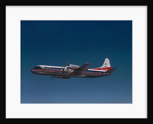 Lockheed L-188 Electra Airplane in Flight by Anonymous