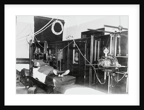 Patient on Roentgen Ray Apparatus by Anonymous
