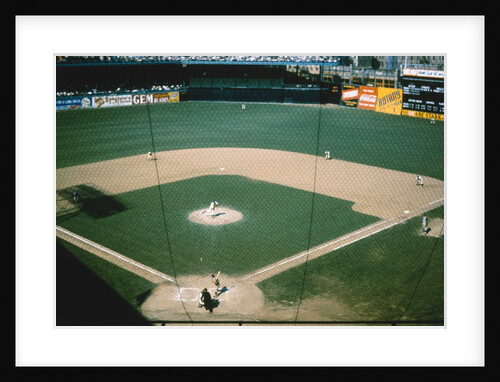 Aerial View of Baseball Game by Anonymous
