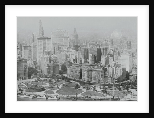 Aerial View of Lower Manhattan by Anonymous