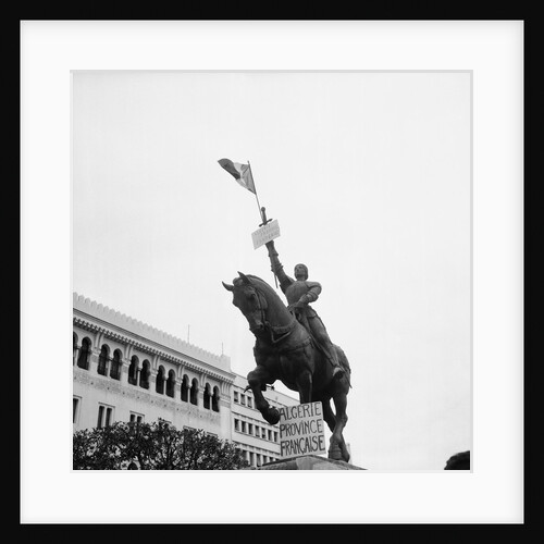 Sign on Statue of Joan of Arc at Plateaus Des Glieres by Anonymous