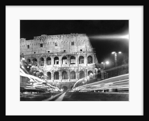 Darkness and Streaks of Light on Exterior of a Colosseum by Anonymous