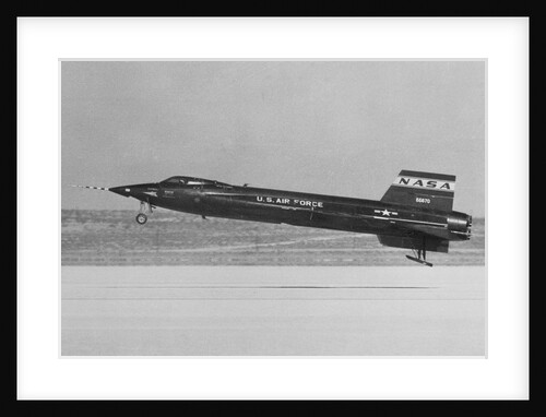 NASA X-15 Landing in Mojave Desert by Anonymous