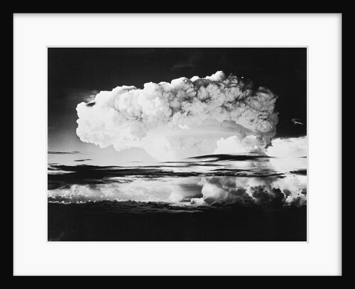 Mushroom cloud from a nuclear test by Anonymous