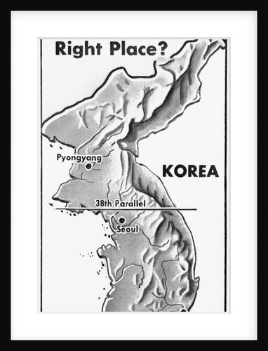 Poster of Korea and 38th Parallel by Anonymous