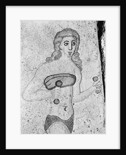 Detail of Young Women Exercising Late Antique Roman Mosaic by Anonymous