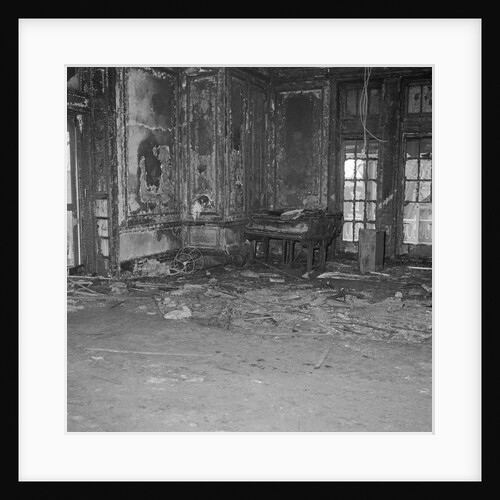 Charred Piano and Walls of Room by Anonymous