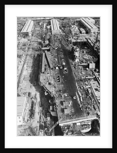 View of Huge Ship Under Construction by Anonymous