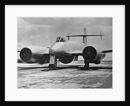 British Gloster Meteor Jet Airplane by Anonymous
