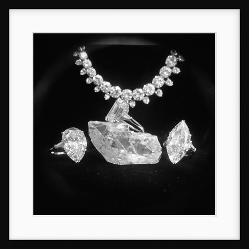 Three Diamond Rings and a Necklace by Anonymous