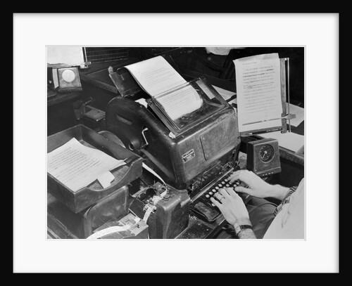 UPI Teletype Machine by Anonymous