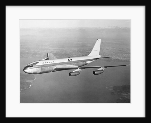 Boeing 707 Plane in Flight by Anonymous