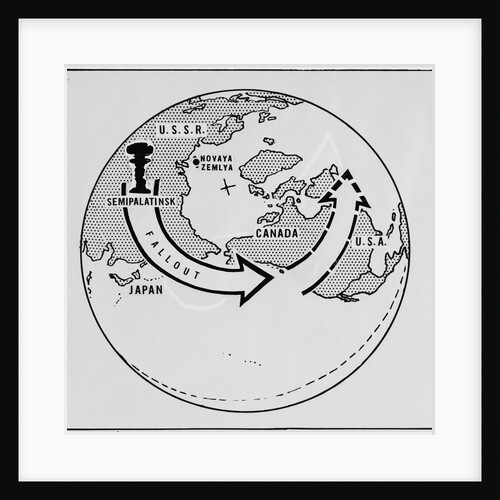 Diagram of Fallout from Nuclear Explosion by Anonymous