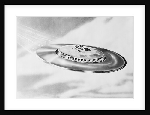 Illustration of a Flying Saucer by Anonymous