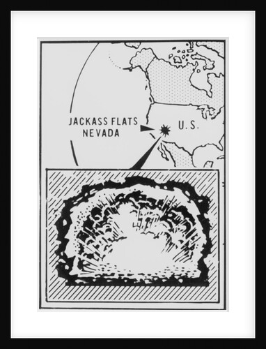 United States Nuclear Weapons Test Map by Anonymous