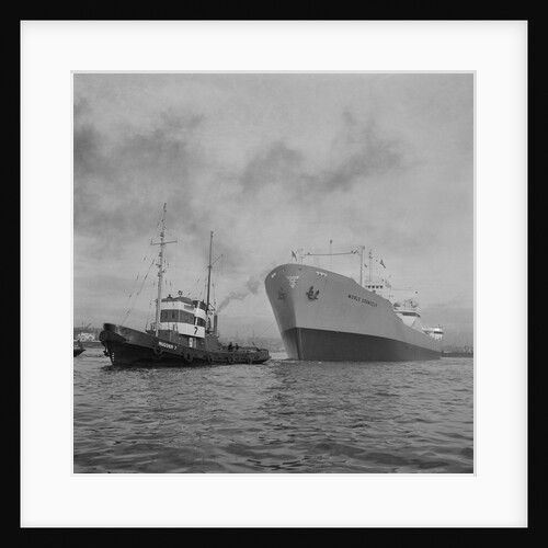 Towing the World Grandeur Ship by Anonymous