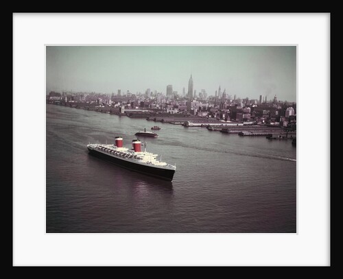 United States Passing New York Skyline by Anonymous