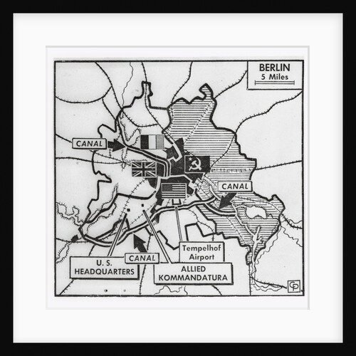 Map of Communist Water Blockade by Anonymous