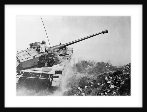 Israeli Tanks Driving Across Peninsula by Anonymous
