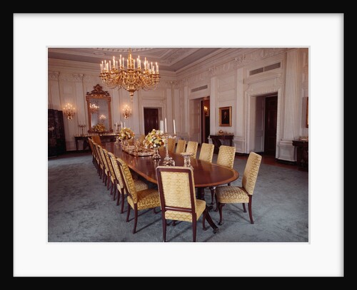 White House State Dining Room by Anonymous