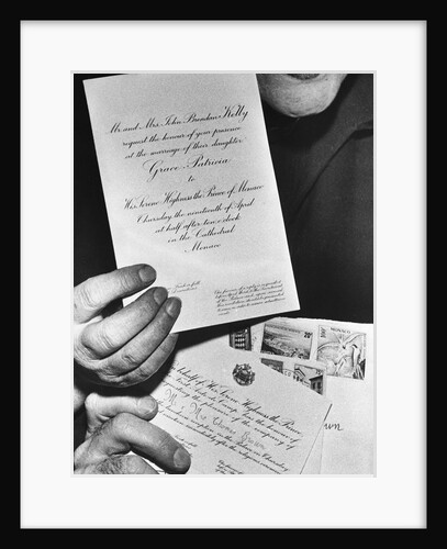 Grace Kelly's Wedding Invitation by Anonymous